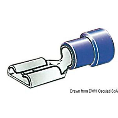 Faston förisolerad flatstiftshylsa 1-2.5 mm²