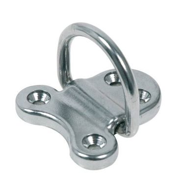 Pad-eye rustfri, foldbar, 4 huller