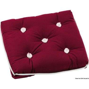 Yksinkertainen puuvillatyyny bordeaux 430 x 350 mm