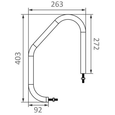 Soikea veneeseennousukahva 403x263 mm