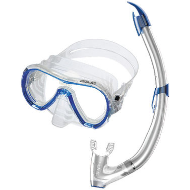 SEAC Giglio snorkelsett med maske og snorkel i blå størrelse voksen