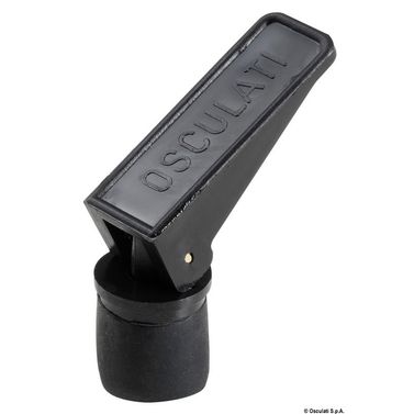 Musta laajeneva vedenpoistotulppa 22 mm, vain