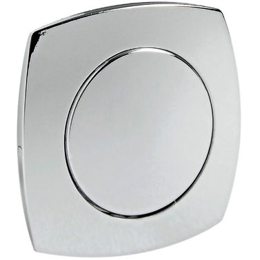 Knop + ring Konveks forkromet ABS