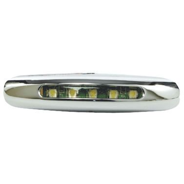 Instegsbelysning, förkromad version med 5 vita LED