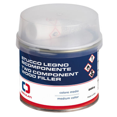 Ljusfärgat tvåkomponents träspackel 150 ml