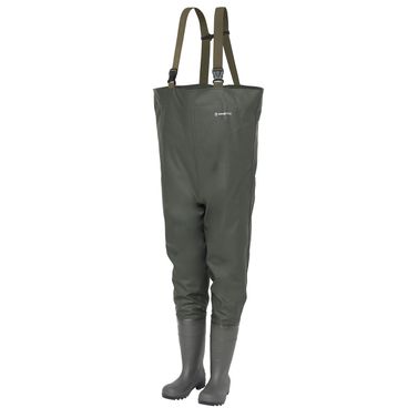 Kinetic Classic Waders, str 43, gummisåle, elastiske skulderstropper