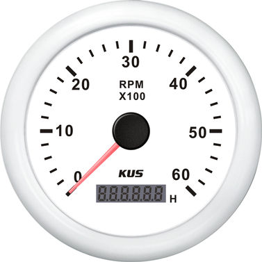 Cus turteller diesel 0-6000 0,5-250 med time hvit 12/24V Ø