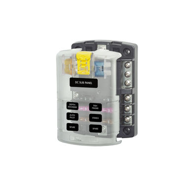 Bluesea Sikringsskap 6x ATC minus rekkeklemme