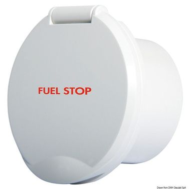ClassicEvo vitt ABS-fack med texten FUEL STOP