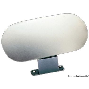 Vannskispeil, polert chrome-zama, 84x184 mm