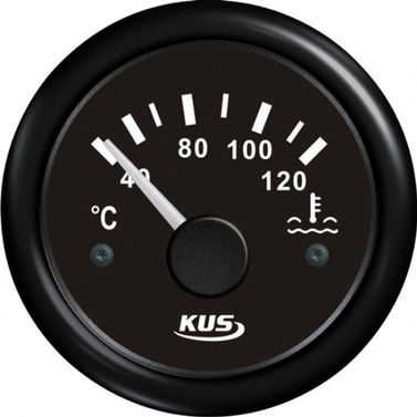 Kus Jäähdytinnesteen Lämpömittari, Musta 40-120°C, 12/24v