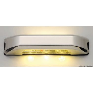 LED instegsbelysning med 4 + 4 vita LED
