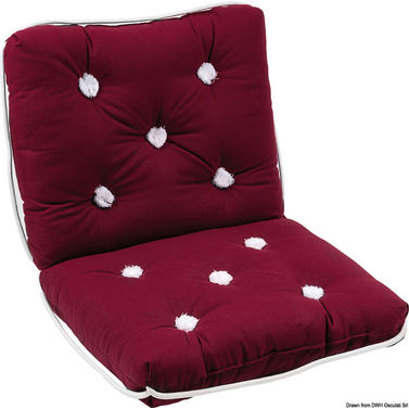 Puuvillatyyny selkänojalla bordeaux 430 x 750 mm