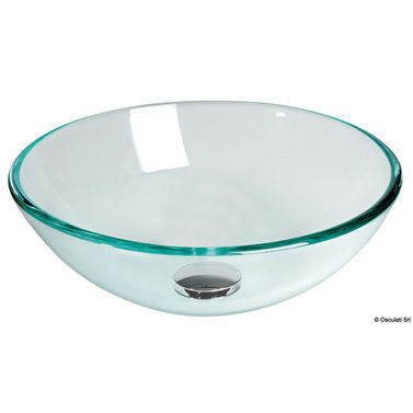 Halvsfäriskt tvättställ i glas 360 mm