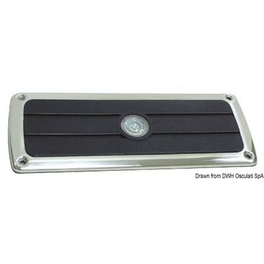 Fotstöd AISI316 213x57 mm