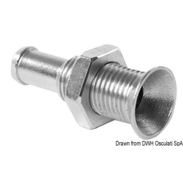 Mini läpivienti AISI 316 uppoasennettava 1/4"