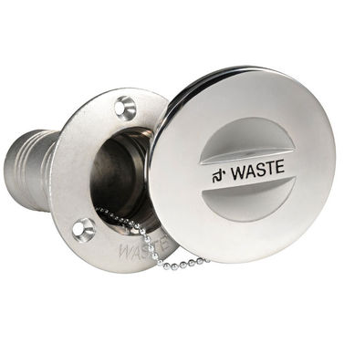 WASTE däckspåfyllning polerad AISI316 38mm 84.5mm