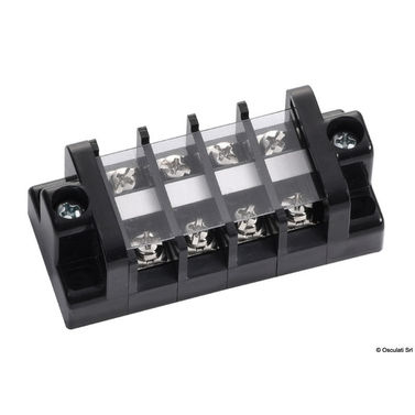 Elektrisk kopplingsplint, 4 anslutningar, 20 A