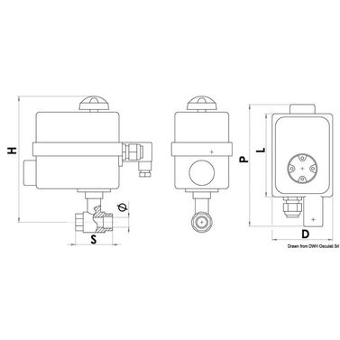 Ventil PN40 3/4" med kontrolpanel