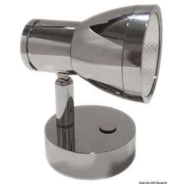 CREE LED læsespotlight i forkromet aluminium