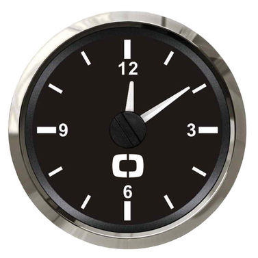 Kvartsikello musta/kiiltävä