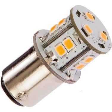 Nauticled lanternLED BAY15D Ø20x35mm 10-35Vdc 1,8/20W röd