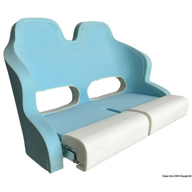Dobbel polstret stol med H99 oppfellbar bolster