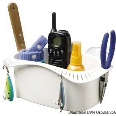 Cockpit Caddy hvid holder i plast