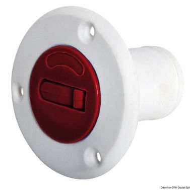Nylon/glasfiber bränsleplugg röd 50 mm