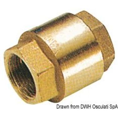 Backventil i mässing 3/4"