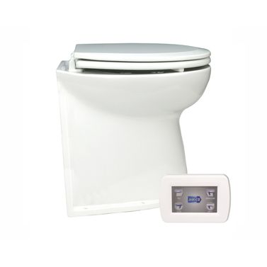 Jabsco El-toalett Deluxe Flush 17'', Rak, Softclose, Pump, 12v