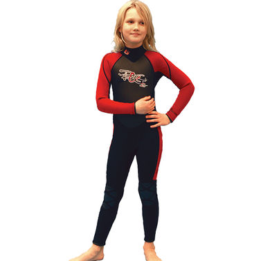 Base våtdrakt lang modell junior rød størrelse 165cm
