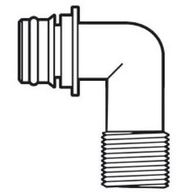 Europump 90° indstiks-hurtigkobling gevind 1/2"