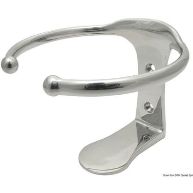 Koppholder for 1 kopp AISI 316 skrufesting 106x106