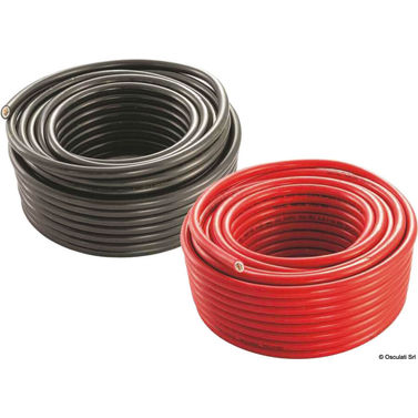 Fortinnet kobber batterikabel rød 25mm