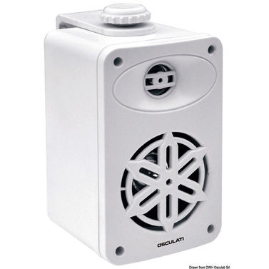 Par 2-vejs højttalere til interiør 4" - 2x120W - hvid