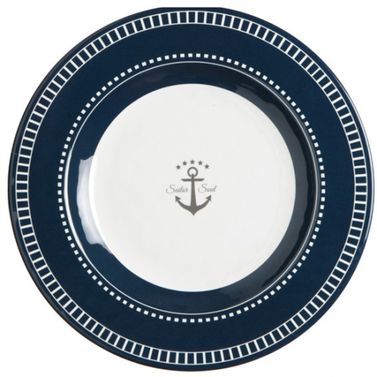 Marine Business Sailor Soul Desserttallerken Melamin Ø20,5 cm 6 stk