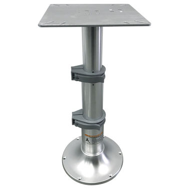 Gasjusterbar bordskolonn 33-70cm, bas 305mm