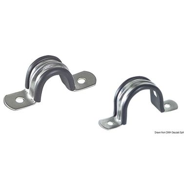U-klips gummibelagt AISI 304 8 mm