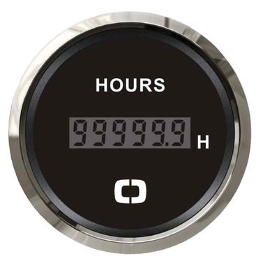 Digital timetæller sort/blank