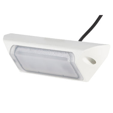 Hella dekklys hvit LED 1200 lumen vinklet 45 grader. 12/24v