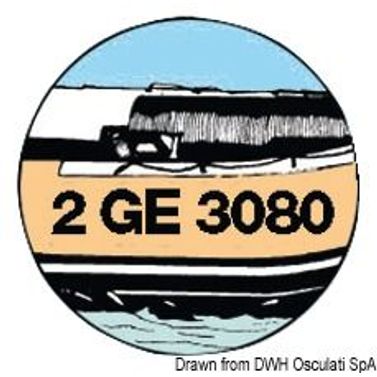 Självhäftande plastbokstav F svart 20cm