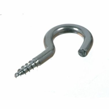 Skruekrok i polert rustfritt stål