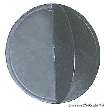 Sort signalbold i polykarbonat
