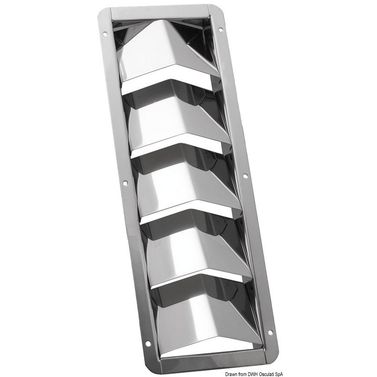 Jalusiventil för motorrum 326x114 mm