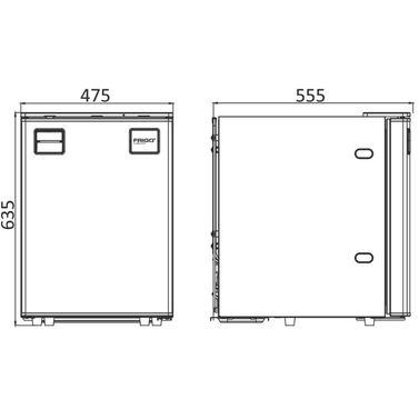 Frigo jääkaappi Clean Touch -etupaneelilla 85l
