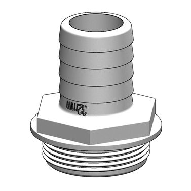 Trudesign Aquavalve Letkuruuvike Valkoinen, 32mm, 1 1/2"