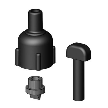 Trudesign Venttiilin varaosa, musta