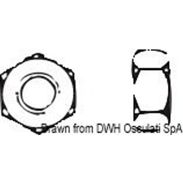 Sekskantmutter 10 mm AISI 304 DADI-10