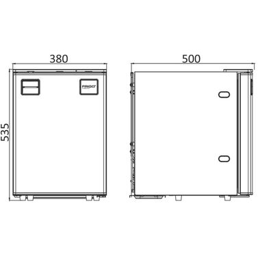 Frigo kjøleskap med Clean Touch-frontpanel 50l